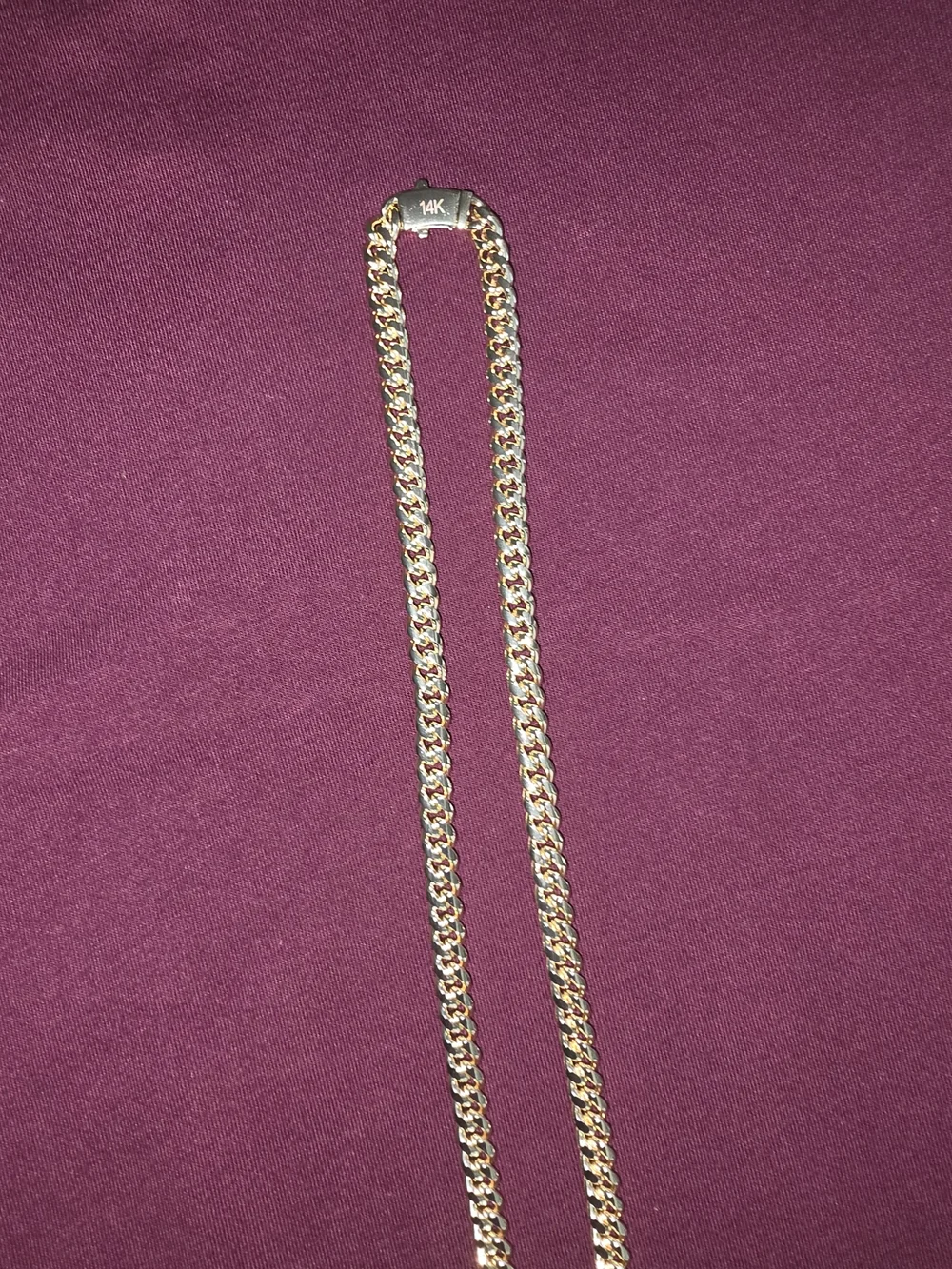 14k Monaco cuban link 22 Inch